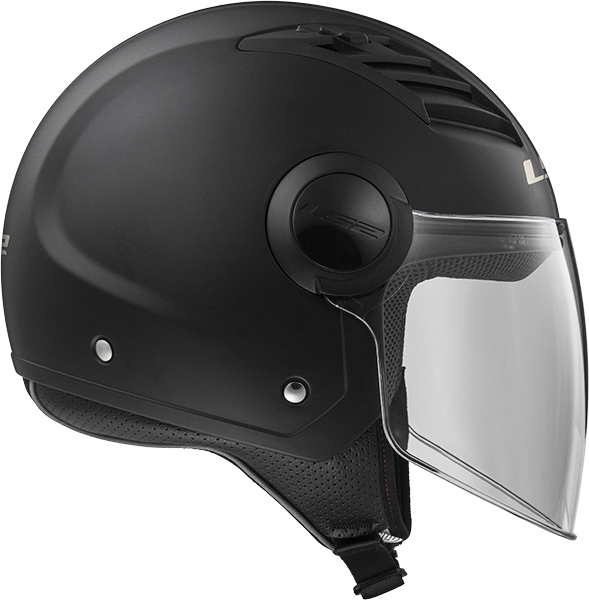 Jethelm LS2 Helmets 'Airflow' in mat zwart