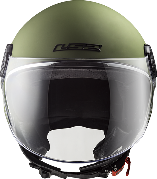 Jethelm LS2 Helmets 'Sphere Lux Single Mono' in mat groen
