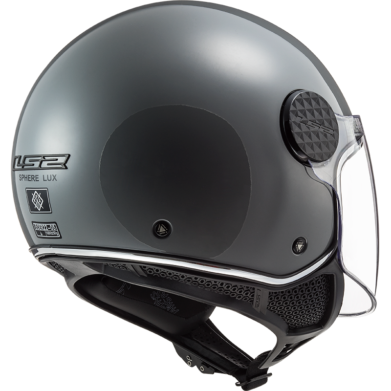 Jethelm LS2 Helmets 'Sphere Lux Single Mono' in nardo grijs