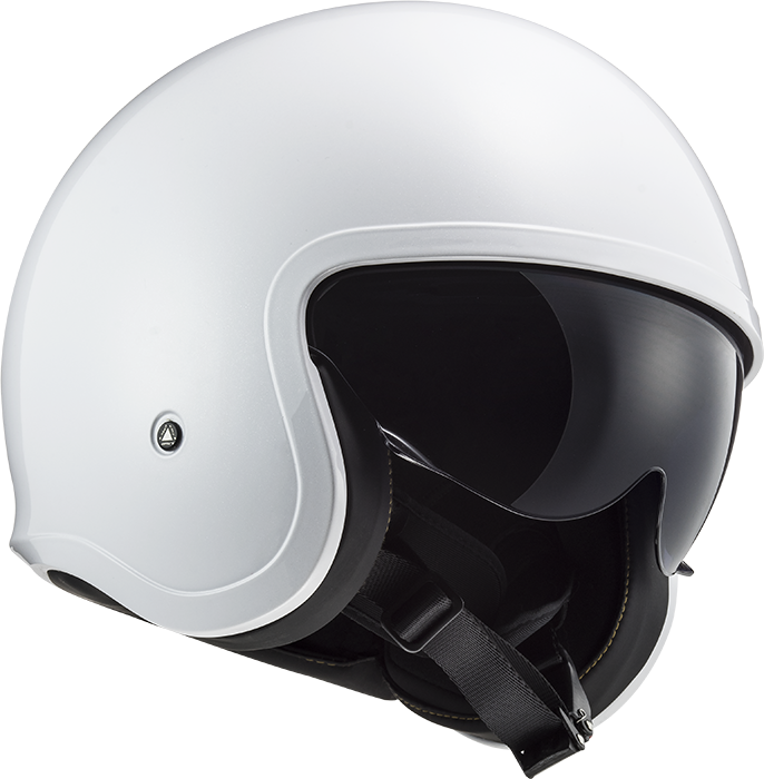 Jethelm LS2 Helmets 'Spitfire Solid' in glans wit